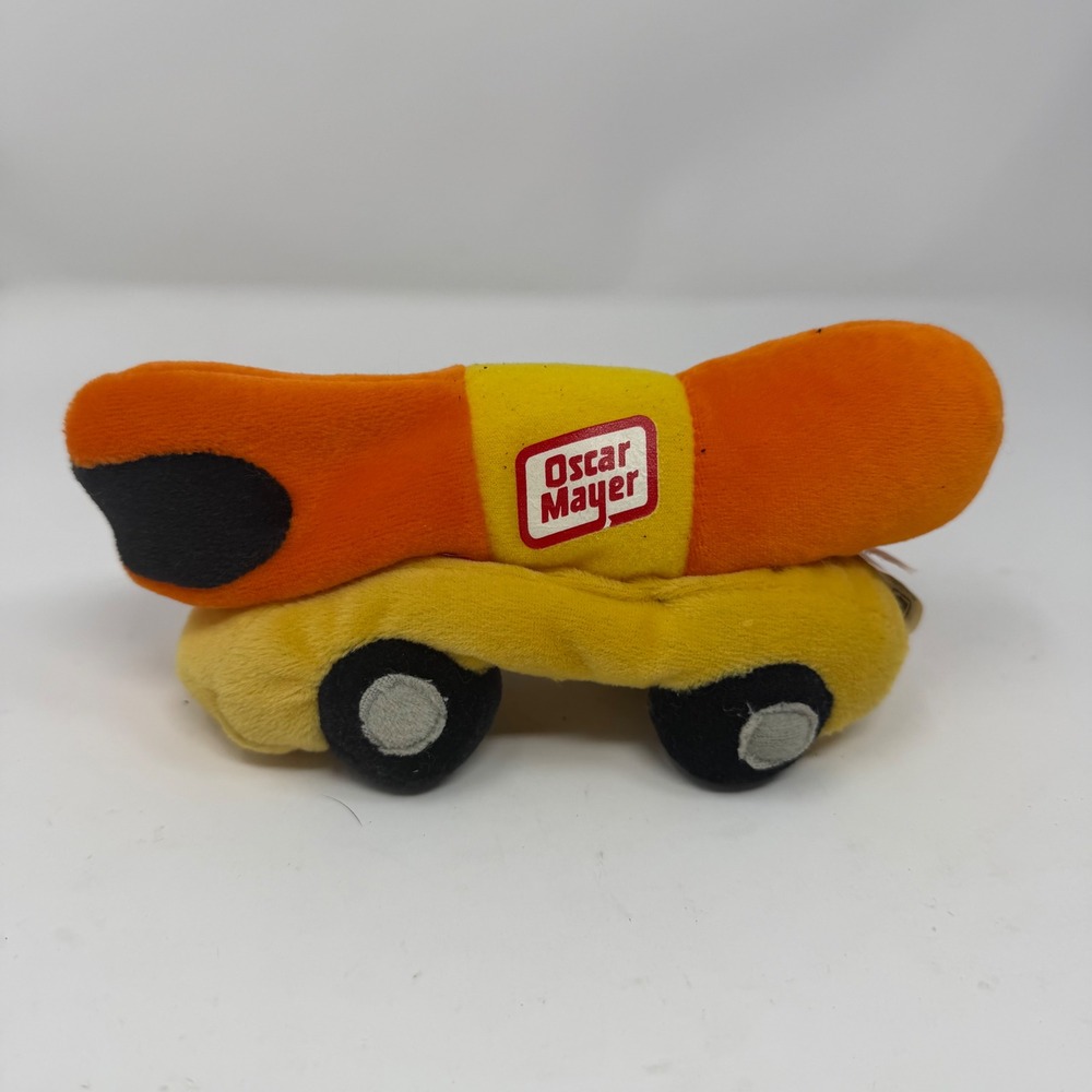 Oscar Mayer Wienermobile Plush Bean Bag Toy Orange Yellow Advertising 8 Inch